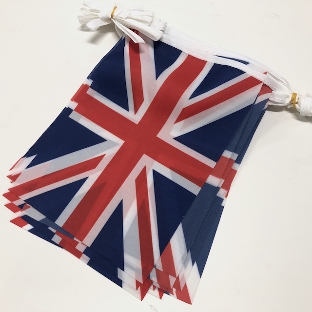 BUNTING, British Union Jack Flag - Assorted Length Polyester